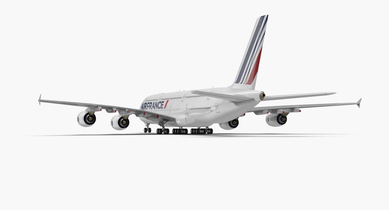 Airbus A380 1000 Air France 3D